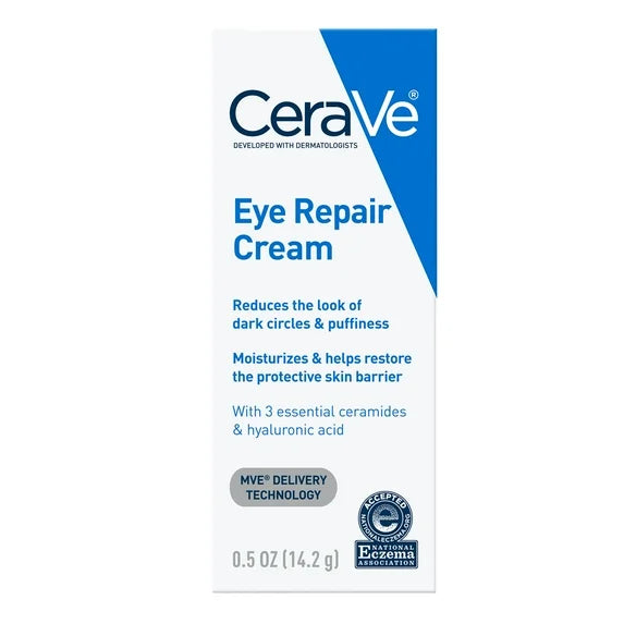 CeraVe Eye Repair Cream for Dark Circles and Puffiness, 0.5 oz