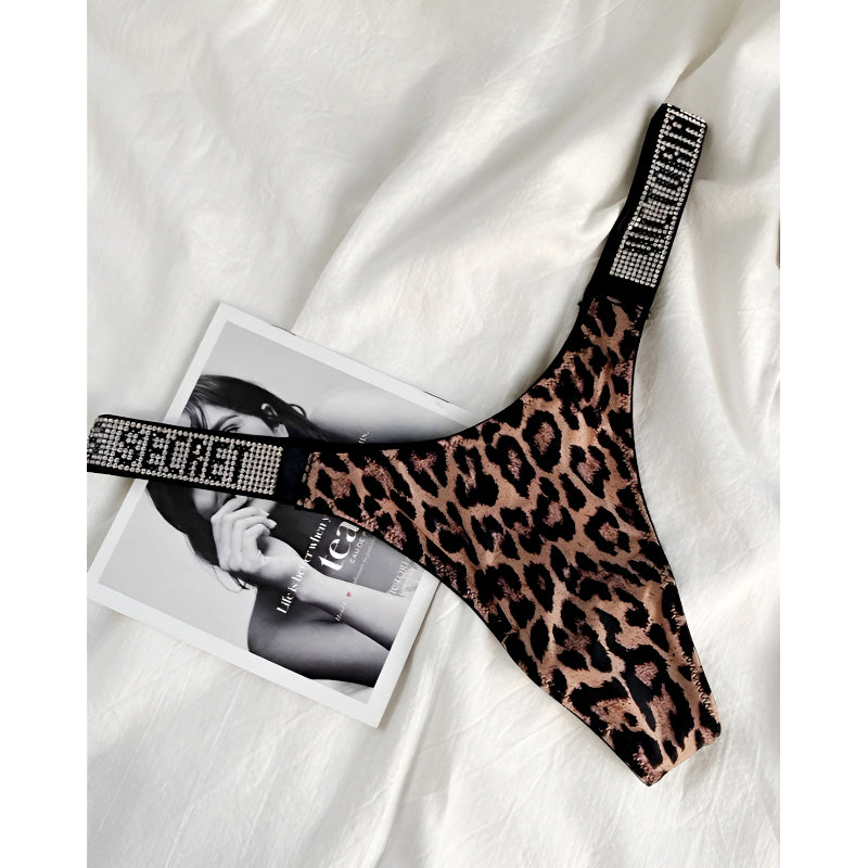 Stylish Lace Leopard Print Push-Up Bra and Panty Set – Luxury Lingerie for Confident Style and Comfortable Wear