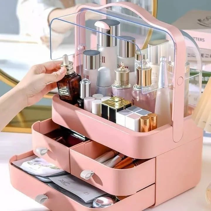 Multi-Functional Acrylic Makeup Organizer with Drawers