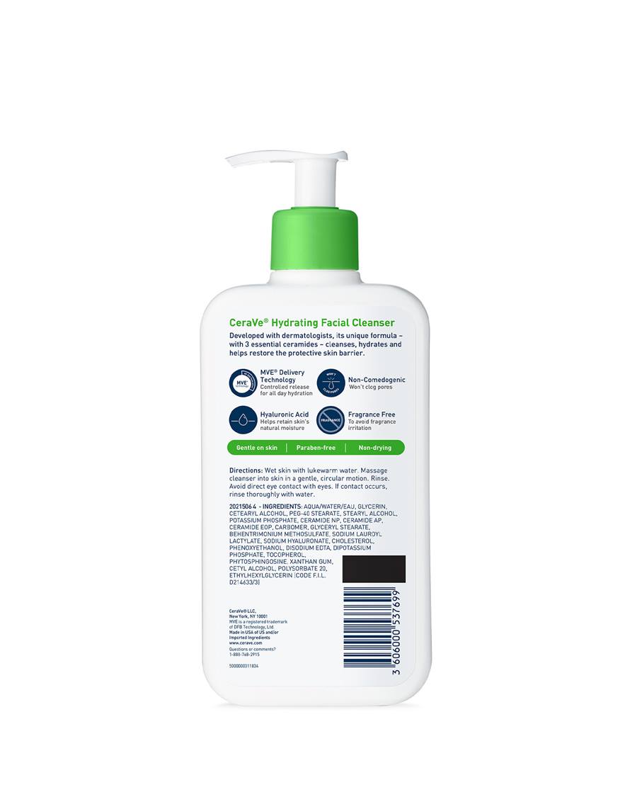 CeraVe Hydrating Cleanser for Normal to Dry Skin – 355ml