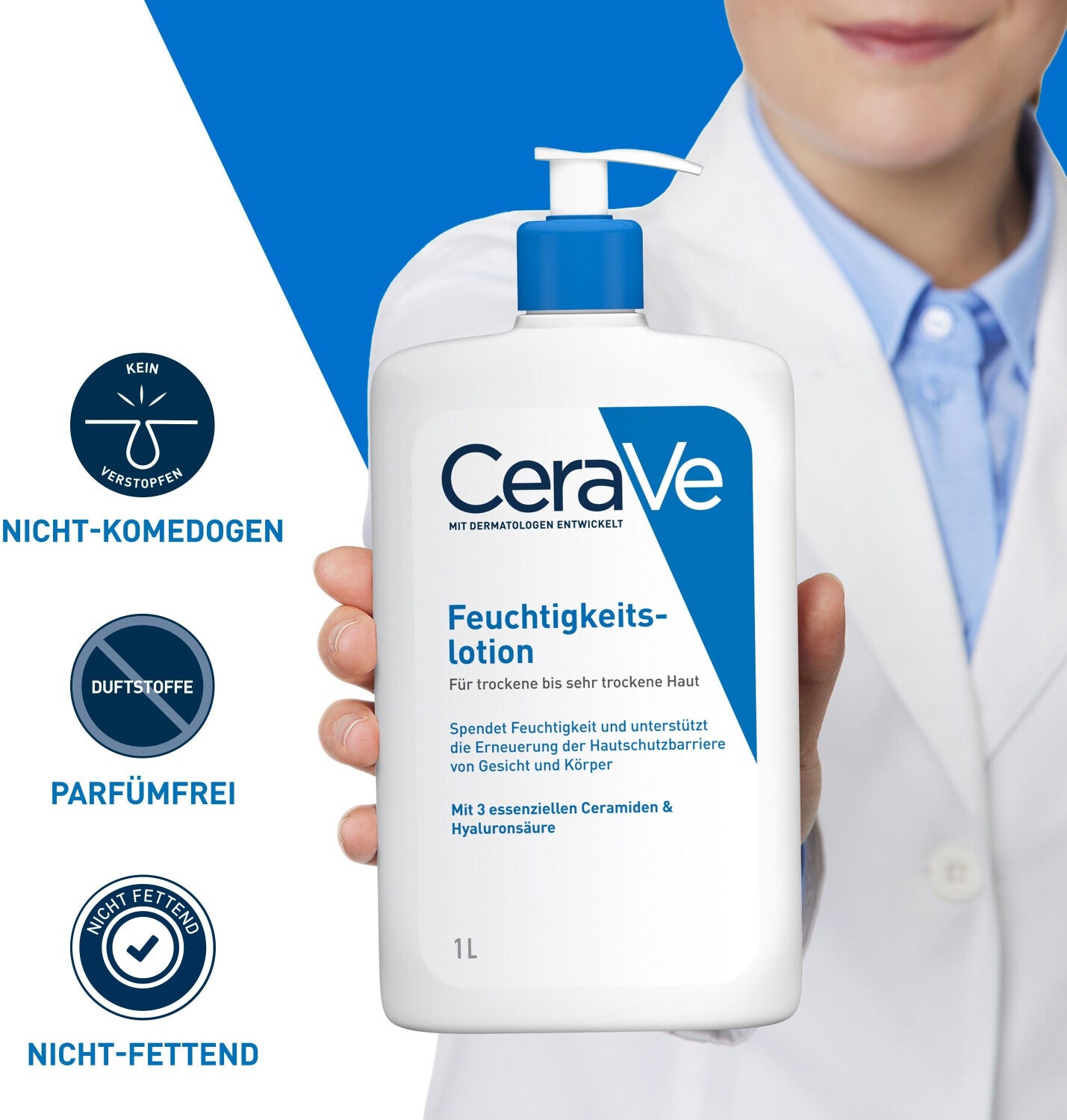 CeraVe Moisturizing Lotion for Dry to Very Dry Skin – 1L