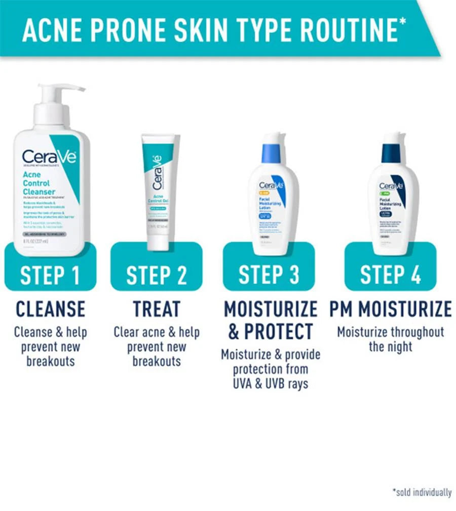 Cerave Acne Control Cleanser 2% SALICYLIC ACID ACNE TREATMENT 237ml