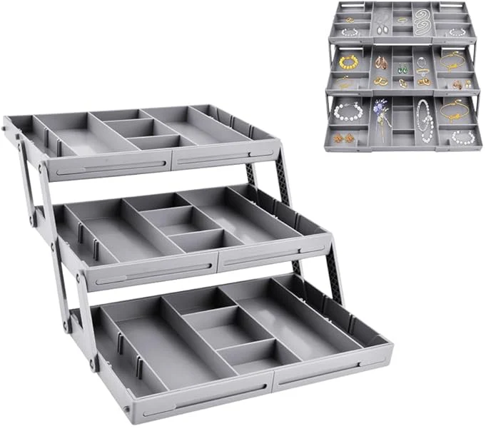 3-Tier Collapsible Jewelry Organizer